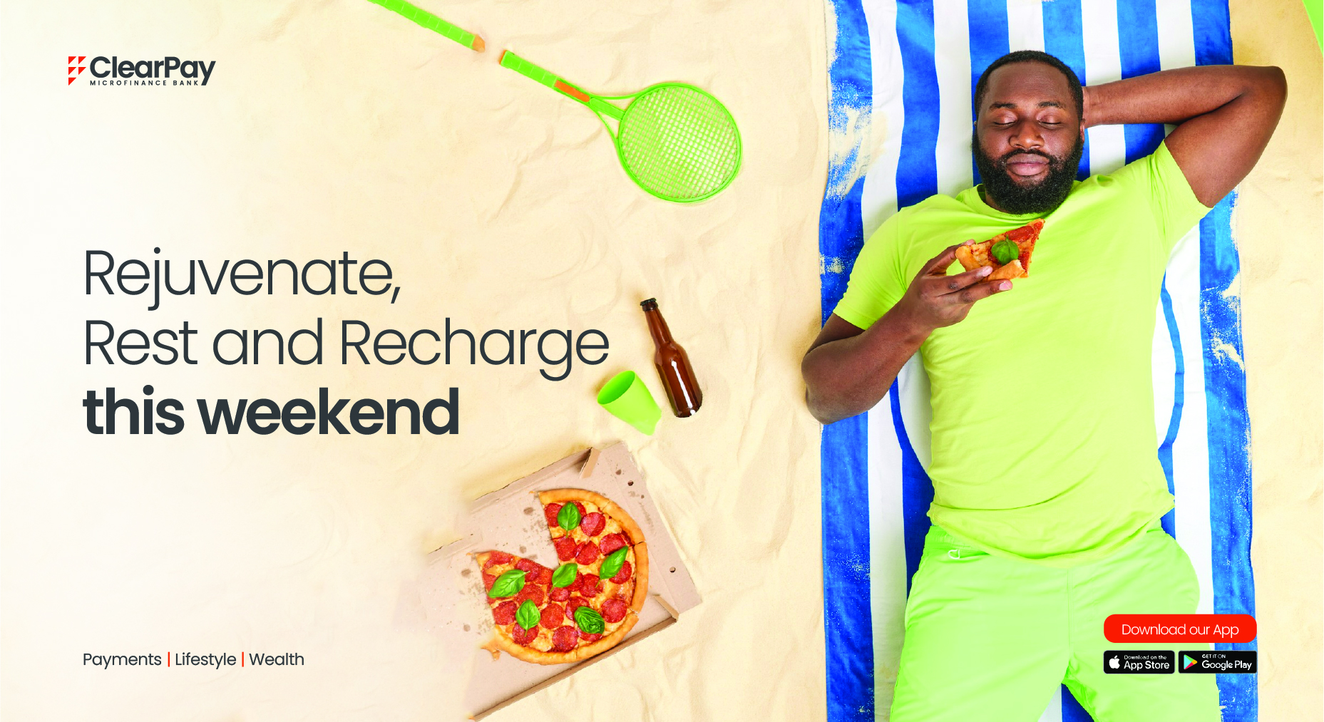 Rejuvenate, Rest and Recharge this weekend.